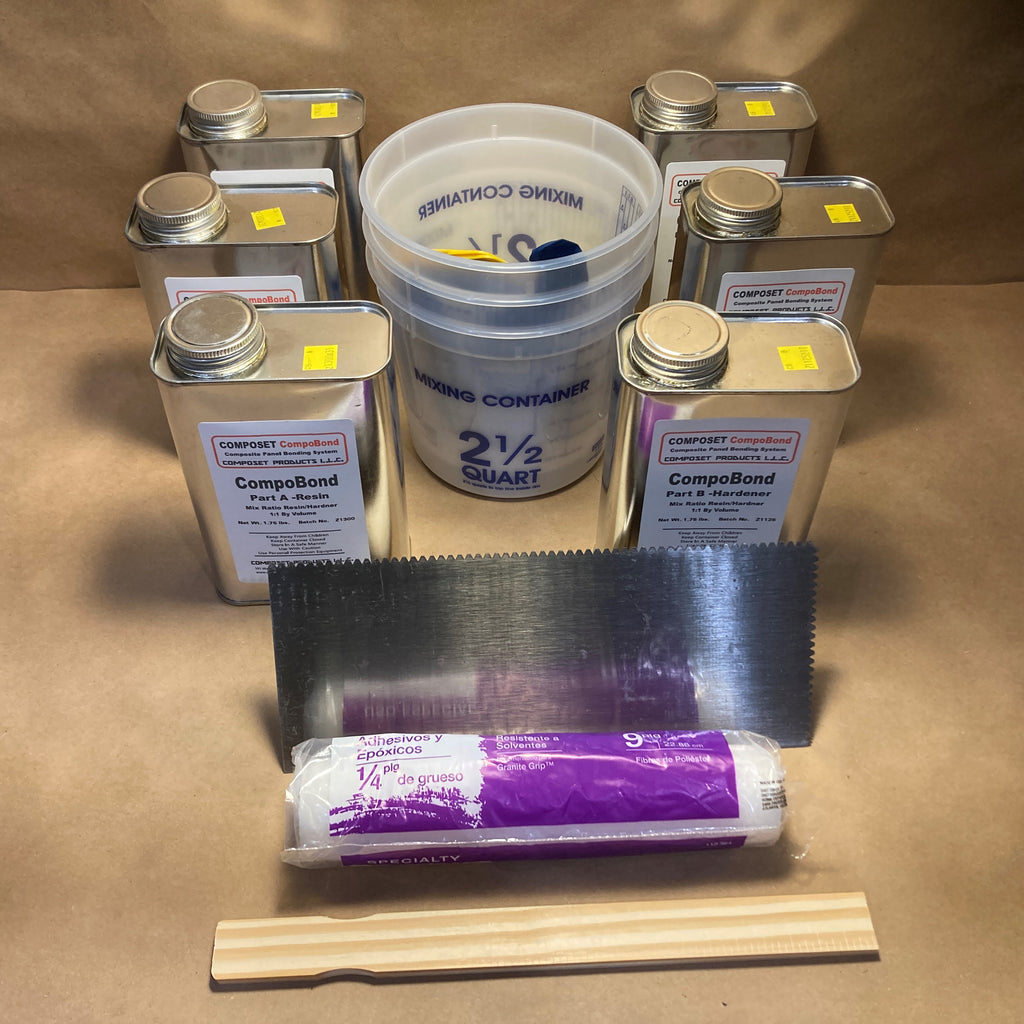 Adhesive Glue bonds Filon fiberglass RV siding to plywood & Styrofoam ...