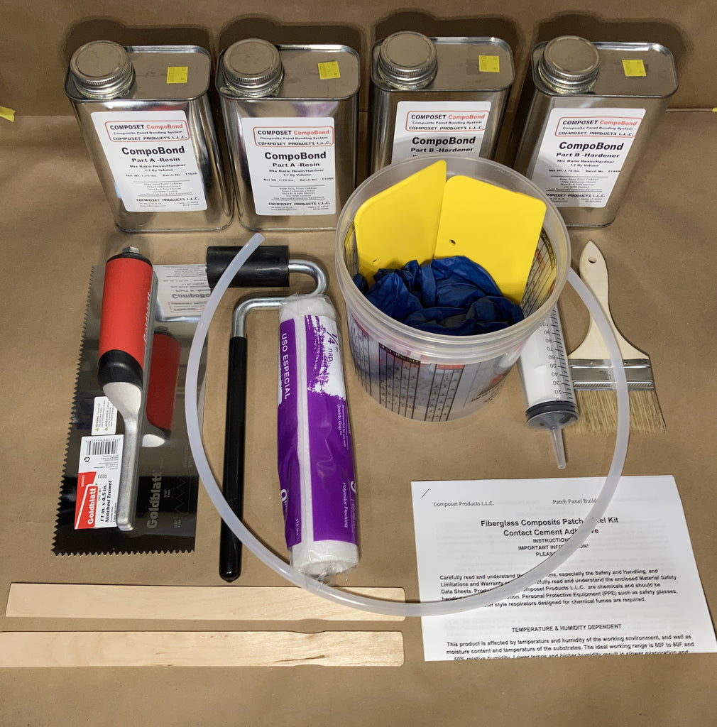 Adhesive Glue bonds Filon fiberglass RV siding to plywood & Styrofoam ...